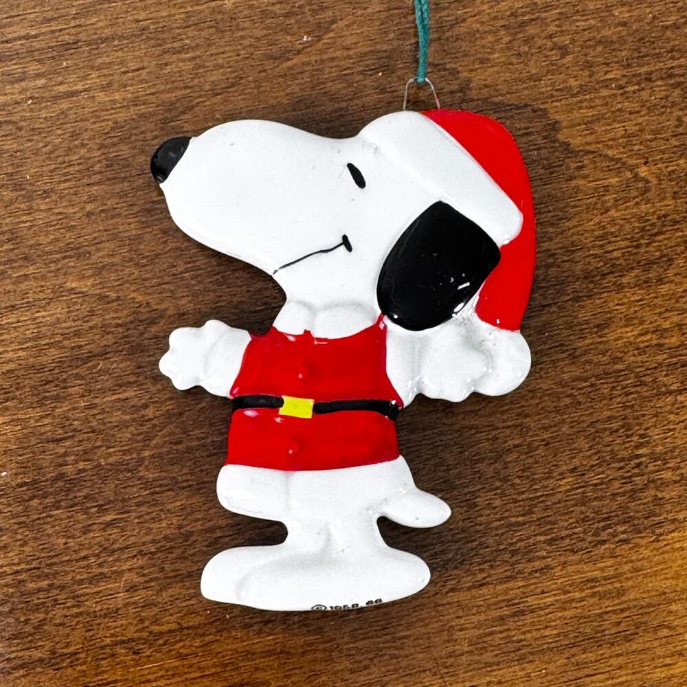 Vintage Peanuts Snoopy Christmas Ornament Japan 1966 United Feature Synd.